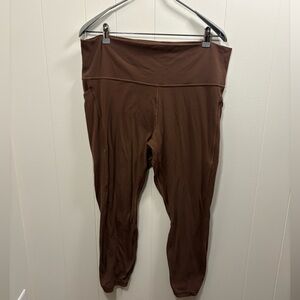 Lululemon women’s brown leggings plus size 36 inch waist